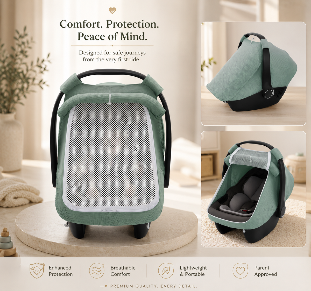 Premium Baby Car Seat Cover – Comfort, Protection &amp; Peace of Mind